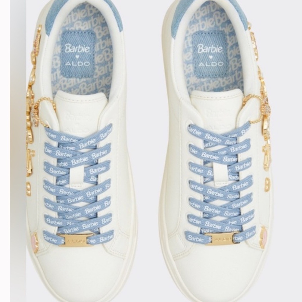 ALDO + Barbie™ x ALDO Barbiestep Charm Platform Sneakers size 6 new in Box - Picture 8 of 10